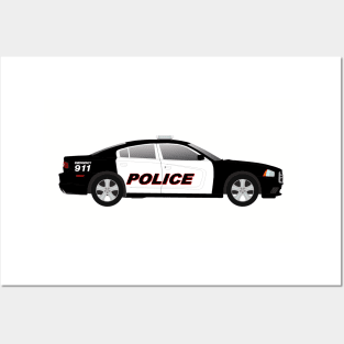 USA Police Car Posters and Art